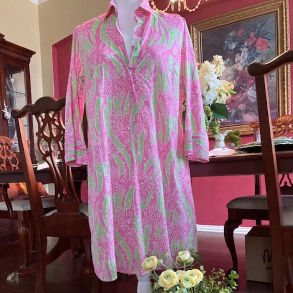 Lilly Pulitzer Dresses & Skirts - Lilly Pulitzer Easy Tiger print tunic/dress - M